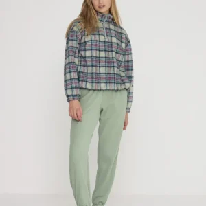 Rif.8892 Pigiama donna trish green in eco pelliccia