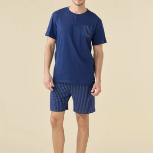 Rif.3268 Pigiama uomo in cotone articolo stripes
