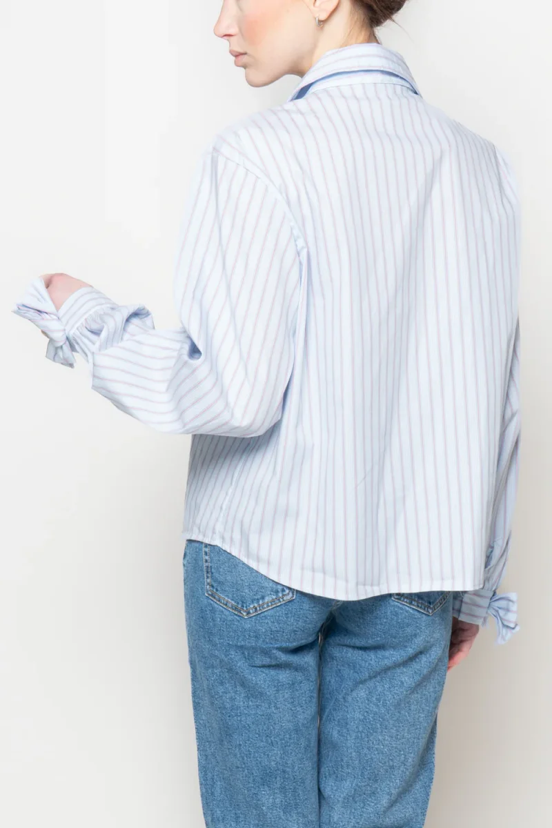 Camicia a righe con fiocchi - immagine 4