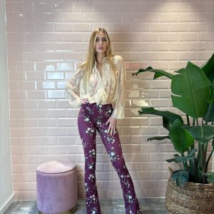 Leggings a vita alta floreali  – Camil Aniye By