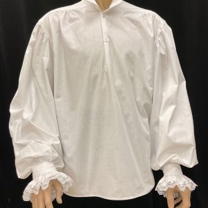 Camicia 1700 valencienne con pizzo